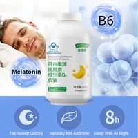 1 bottle 30 pills80 pills melatonin capsule sleep aid improve nighttime sleeping add vitamin b6 free shipping