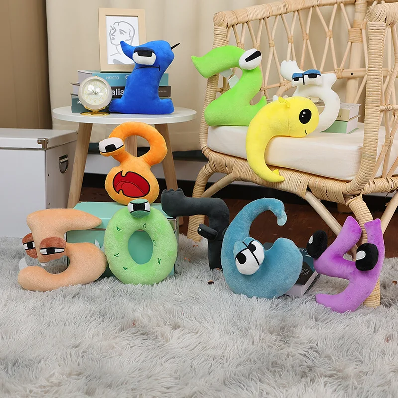 

2023 Number Lore Plush Toy Character Doll Kawaii Stuffed Animal Alphabet Lore Plushie Toys 20cm for Children Educational Gifts