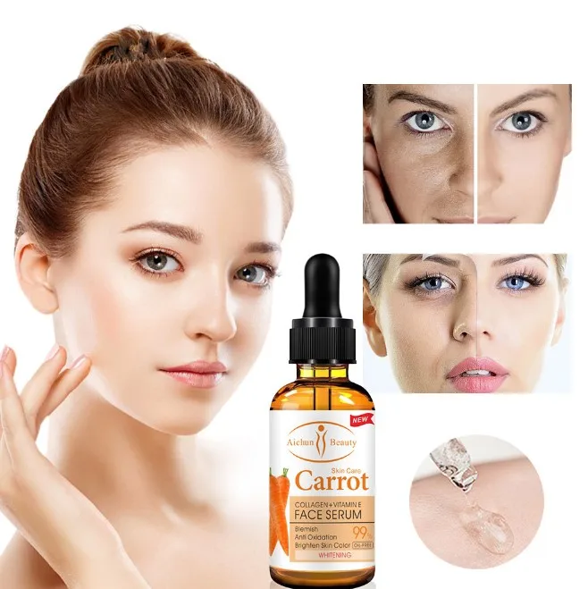 

Корректор темных пятен, отбеливающая сыворотка, Отбеливание лица, осветление, удаление веснушек, натуральная эссенция моркови, Корея, уход ...