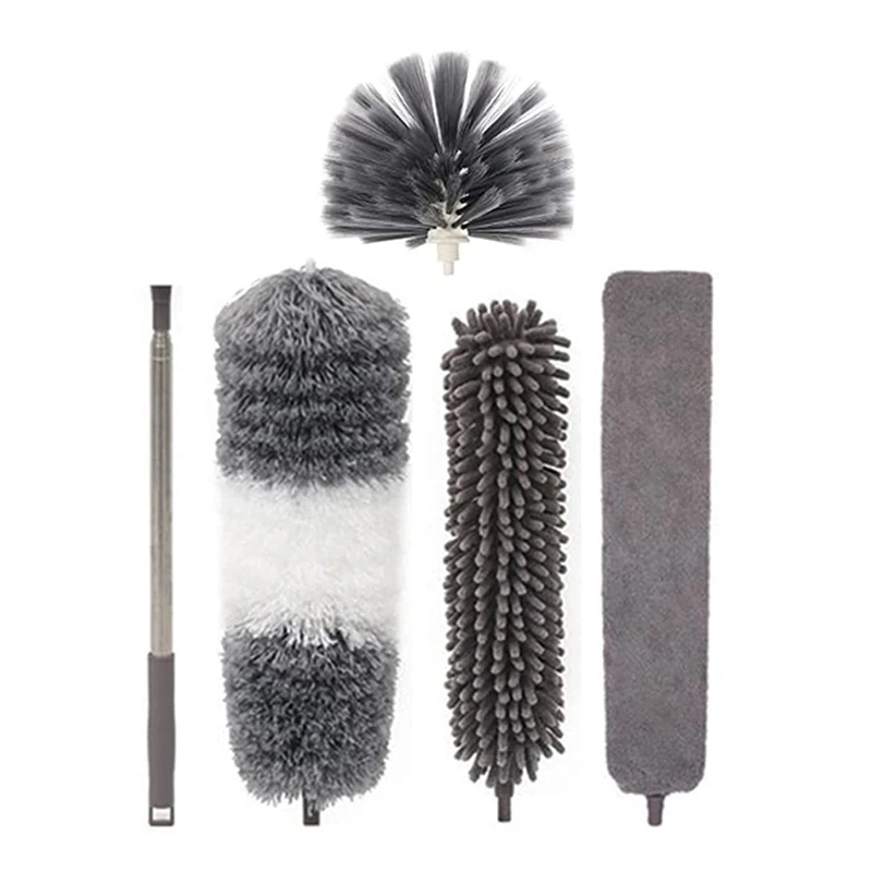 

Telescopic Microfibre Duster, Bendable Duster, Groove space Brush, Feather Duster Kit, Effortlessly Removes Dust