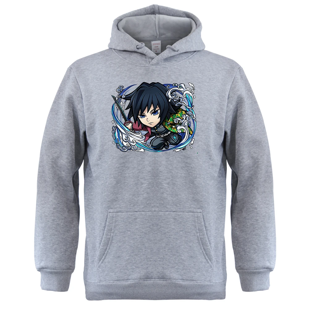 

Мужские толстовки с капюшоном, рассекающие демонов, модель 2023 года, мужской пуловер в стиле K-POP, хип-хоп, толстая спортивная одежда