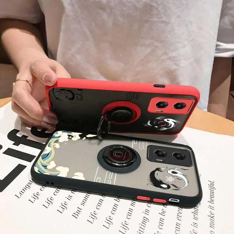 Чехол для телефона GStylus Balance of Koi Skin-feel Ring Motorola Moto G Stylus 5G Power Play чистый чехол