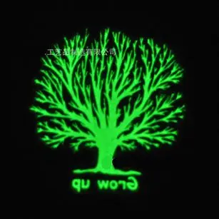 Фото Водостойкая Временная тату-наклейка светящаяся на дерево ночное свечение