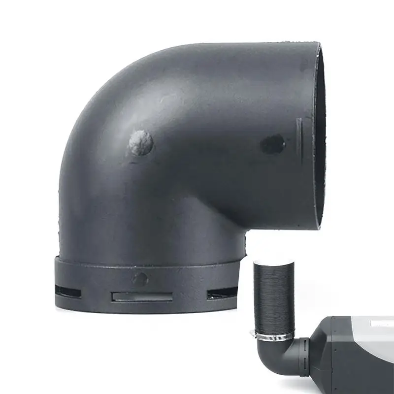 

Car Air Pipe Outlet Connector 60/75mm L-Shaped Air Pipe Elbow Outlet Connector Flexible Round Tube Air Ventilation Easy To