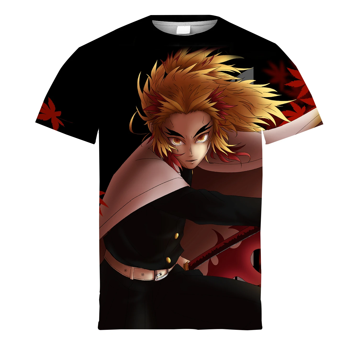 

Summer 2023 New Demon Slayer Men's And Women's T-shirt Fashion Youth Trend Breathable Children's Short Sleeve T-shirt
