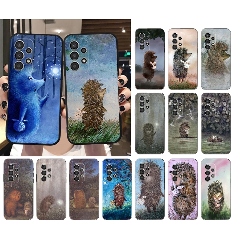 

Phone Case for Samsung Galaxy A73 A53 A13 A22 A12 A32 A71 A21S A33 A52 A72 A02 A03 A51 A31 M31 Hedgehog in the Mist Funda