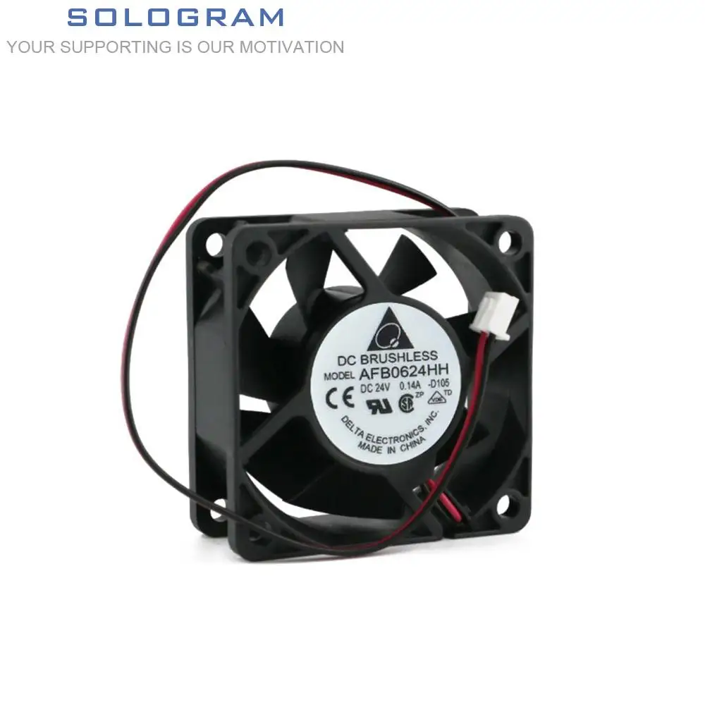 

1Pcs Brand New For DELTA AFB0624HH DC24V 0.14A 9225 92*92*25MM 2Pin DC BRUSHLESS Inverter System Cooling Fan Industrial fan