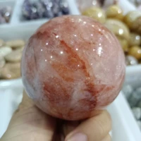 natural male topaz balls crystal energy healing decoration