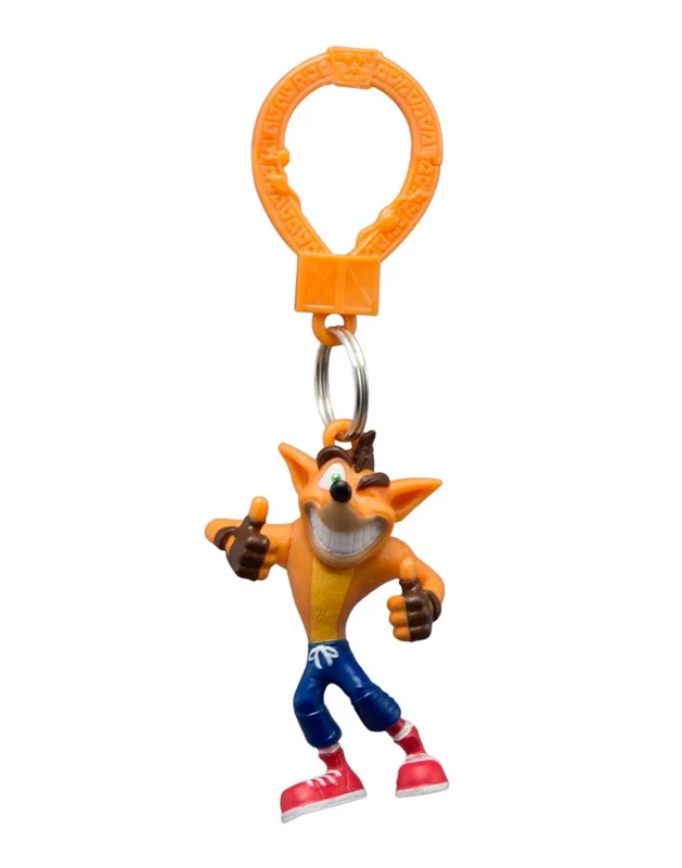 Crash Bandicoots Game Figurine Keychains Cartoon Animal Car Bag Pendant Blind Bags Collection Children Toy Present Gift