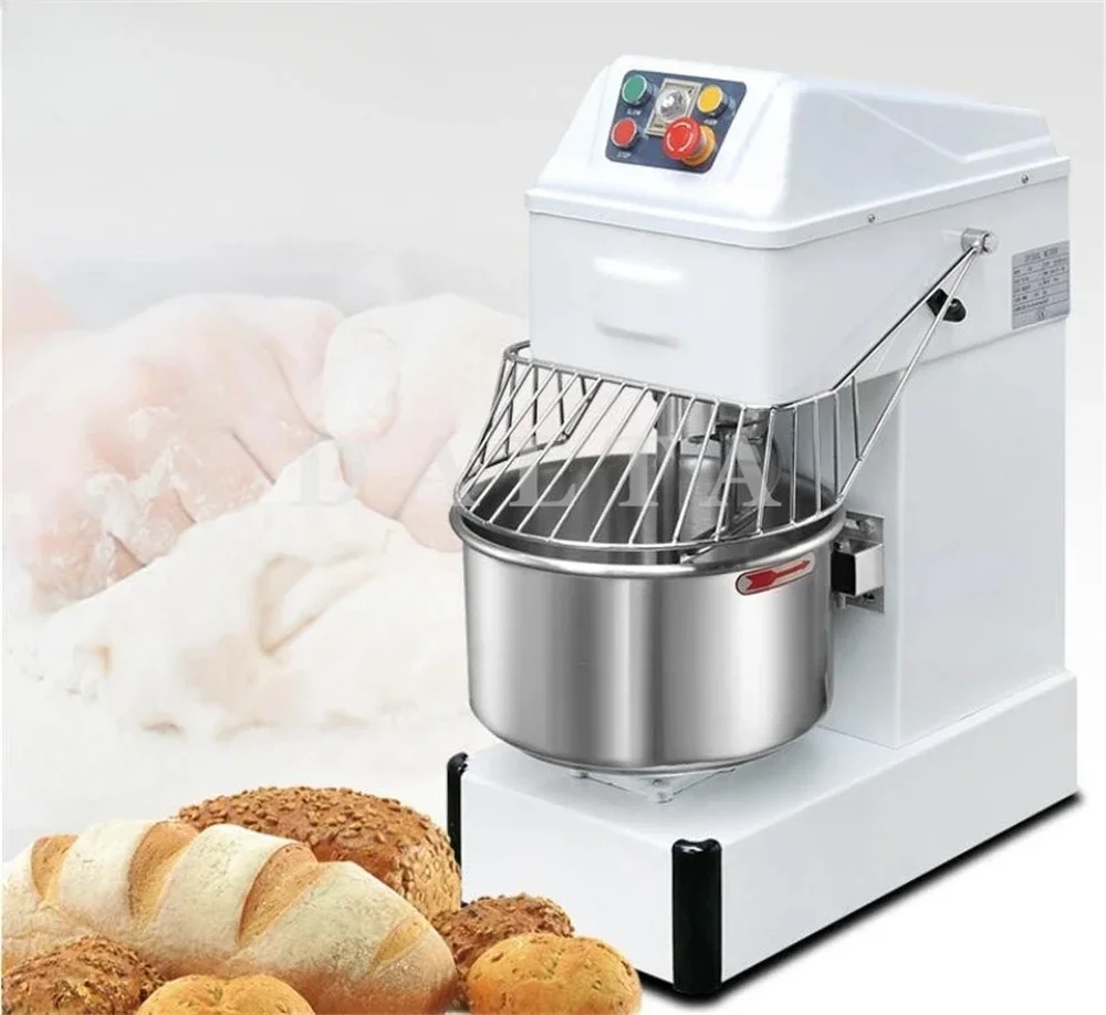 40L Schüssel Kapazität Mehl Mischen Machine16KG/H Spirale Mixer Doubel Geschwindigkeit Teig Kneten Maschine Für Home