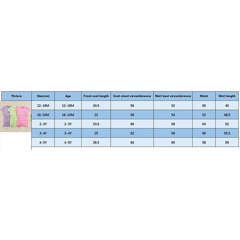 Летняя модная Однотонная футболка Tregren для девочек 1-5 лет с коротким рукавом и со