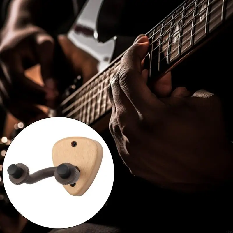 Гитарная стена вешалки для деревянной базовой стенд U-образной гитарный крючок