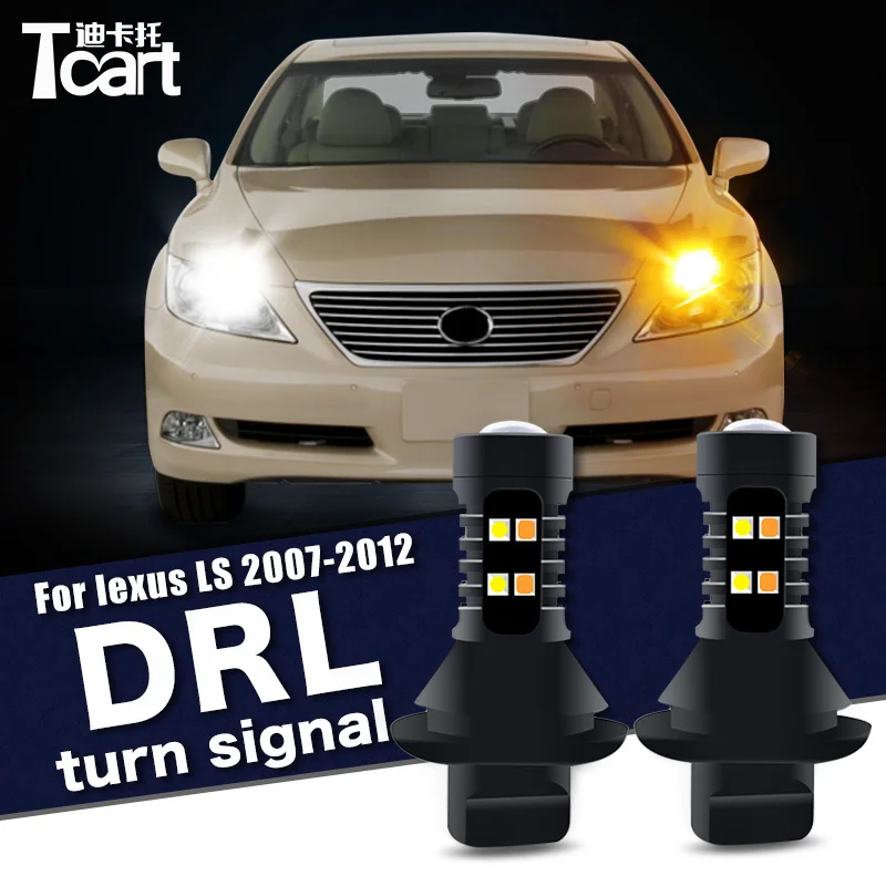 

Car accessories For Lexus LS 430 460 L (XF40) 2007-2012 Led Daytime Running Light turn drl 2in1
