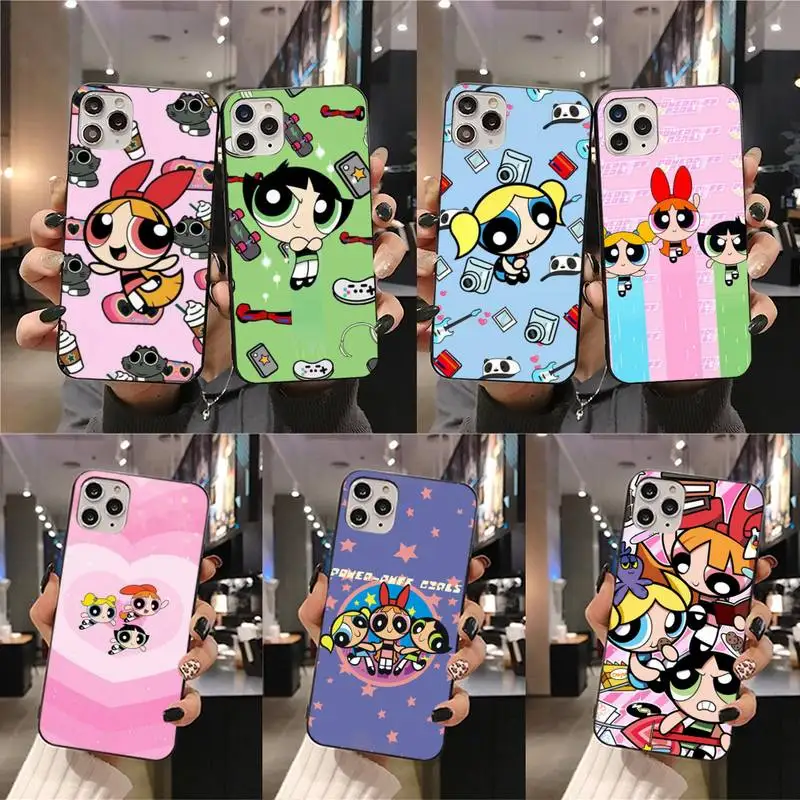 

Cartoon Girls Powerpuffs Phone Case For iphone 13 12 11 Pro Mini XS Max 8 7 Plus X SE 2020 XR cover