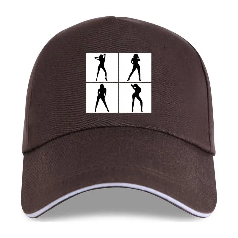 

Funny Men white Black Dgyuqga Men Baseball cap Poser Slogan Pose Novel