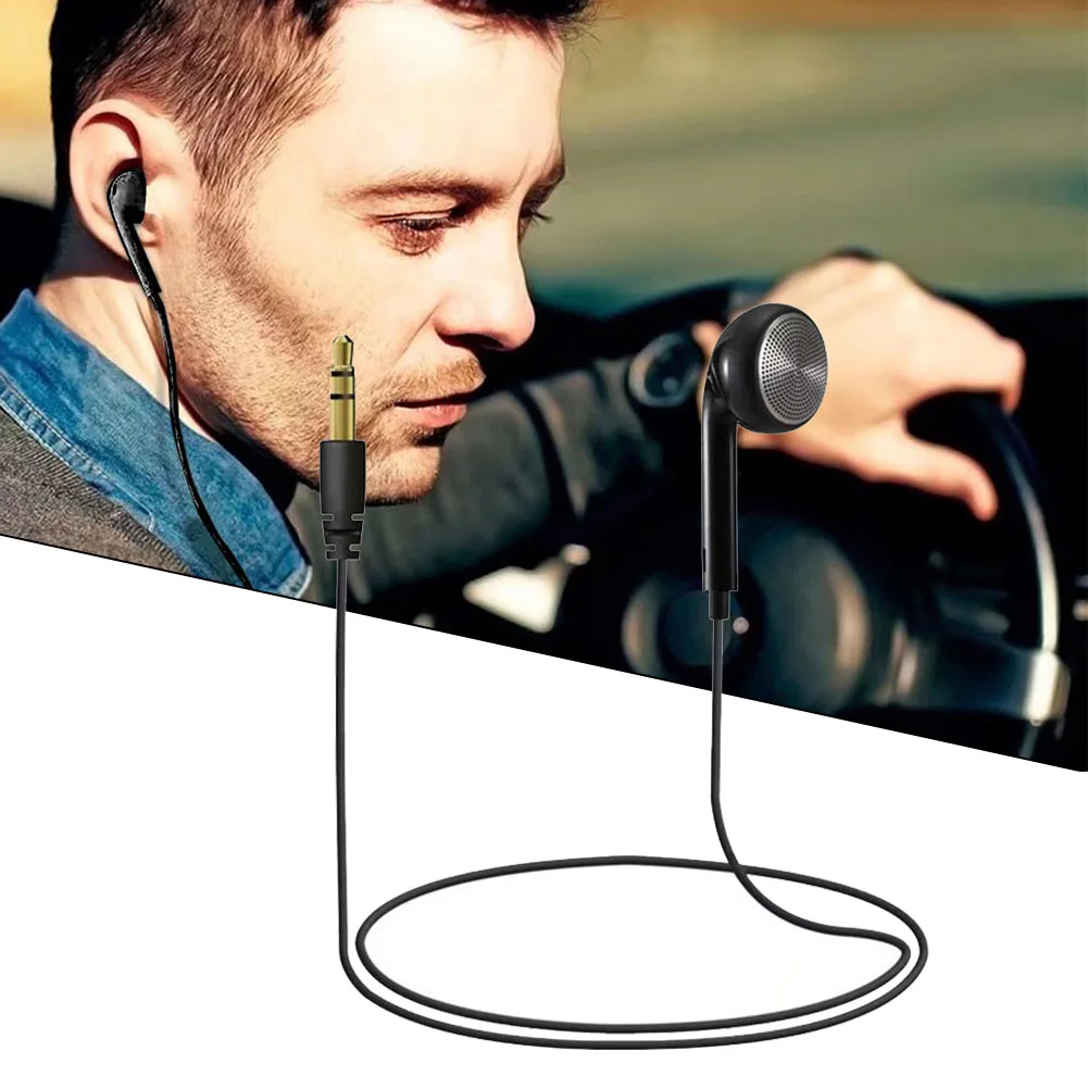 

3.5mm Mono In-Ear Earbuds Earphones For Mobile Phone MP3 Walkie Talkie Computer Bluetooth Tablet PC High Quality