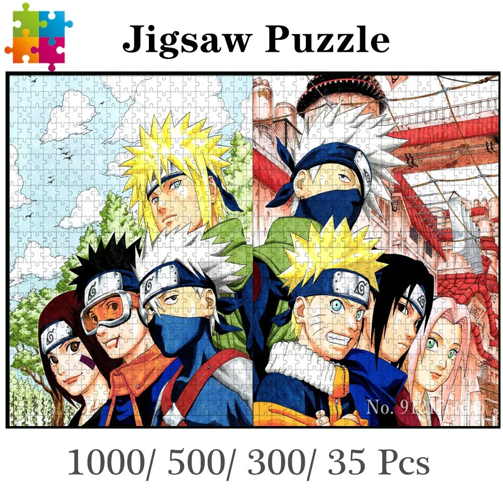 

Puzzles 1000/500 Pieces Naruto Anime Diy Wood Jigsaw Puzzle for Adults Kid Educational Intellectual Puzzle Toy Child Game Gift