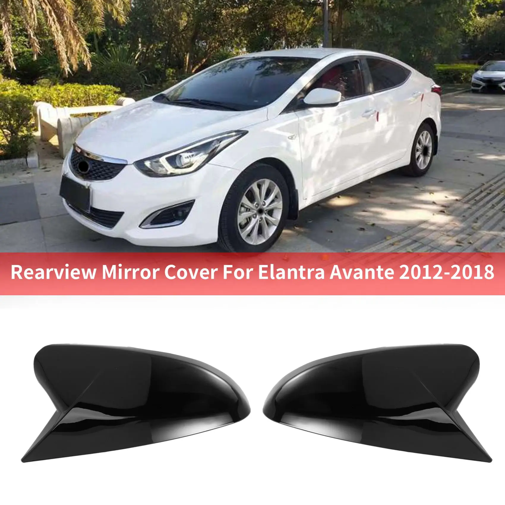 

Блестящие черные аксессуары для Hyundai Elantra Avante 2012-2018