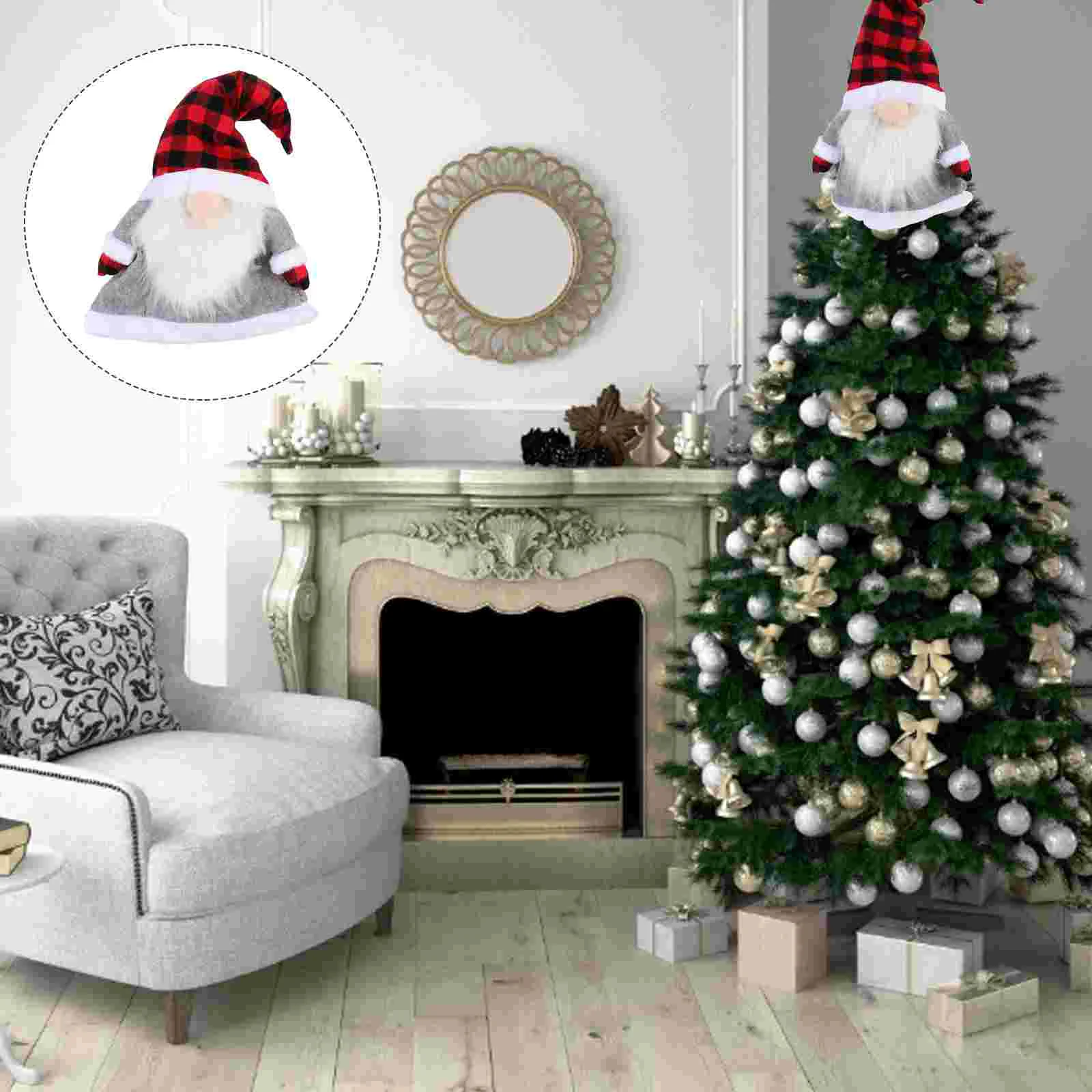 

1Pc Festival Tree Topper Christmas Gnome Tree Topper Christmas Tree Ornament