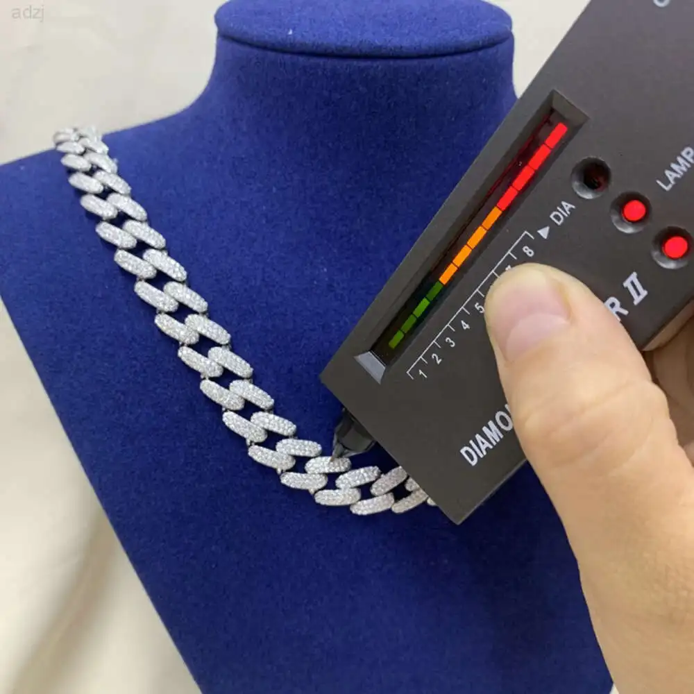 Новейший дизайн мужские ювелирные украшения в стиле хип-поп 12 мм бриллиантовое