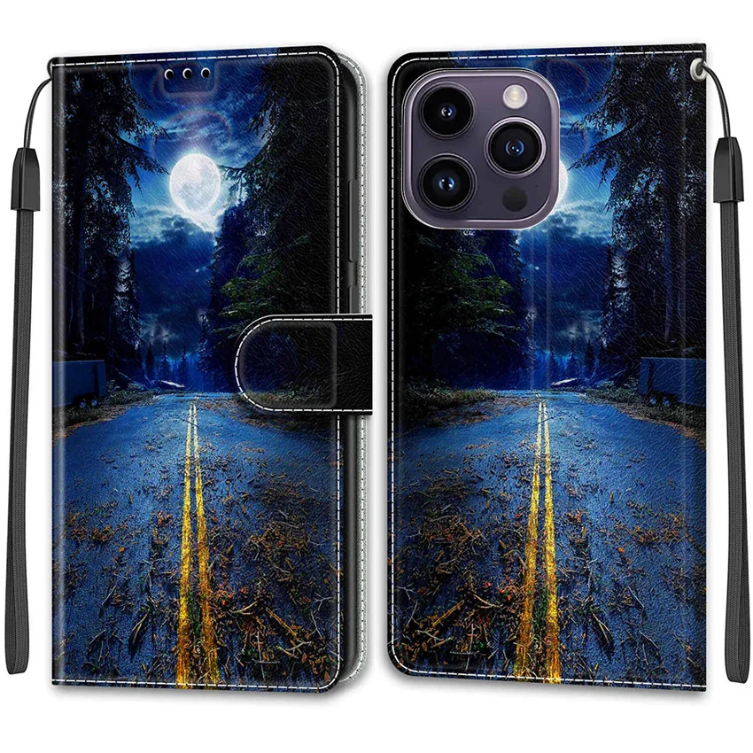 Кожаный чехол-книжка с 3D тиснением для Motorola G14 G54 G84 Moto Power G53Y G53J G13 G23 G 14 84 53 G32 E13 E20 E30