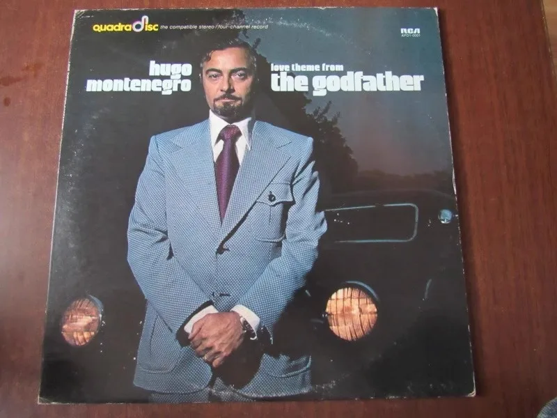 Old 33 RPM 12 inch 30cm 1 Vinyl Records LP Disc Collection Classical Film Soundtrack Music Songs Hugo Montenegro The Godfather