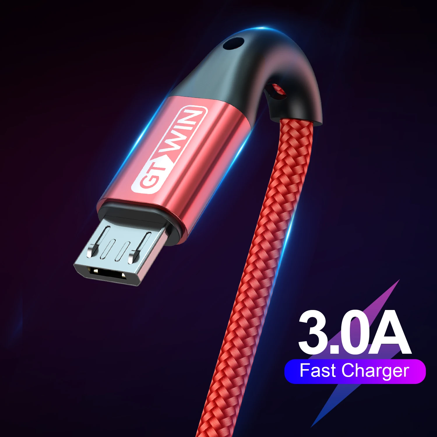 

Кабель GTWIN Micro USB 3A для быстрой зарядки Xiaomi Redmi Note 6 Pro Android