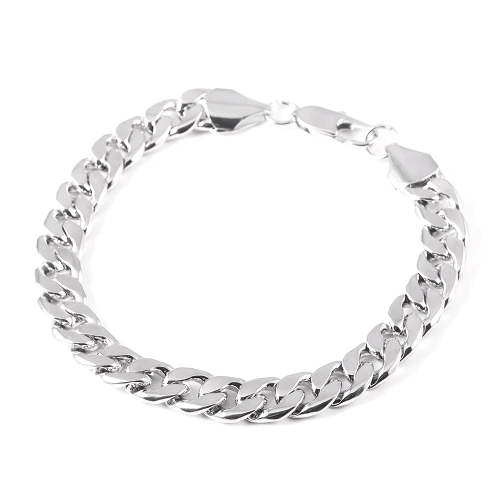 Модные браслеты в европейском и американском стиле кубинские металлические цепи