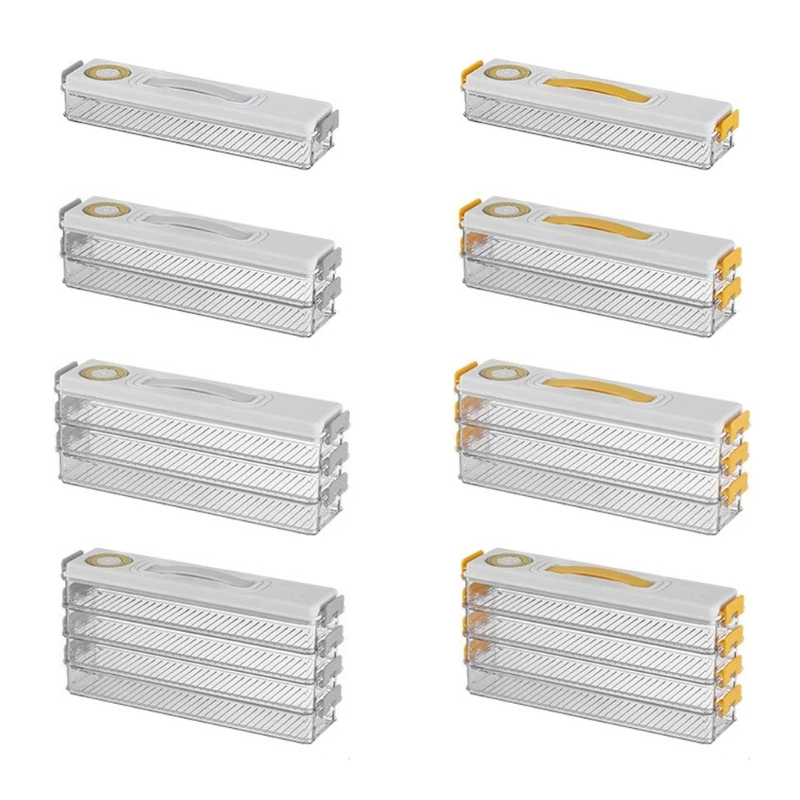 

Контейнер для хранения пельменей, контейнер для холодильника, Штабелируемая морозильная камера, контейнер для хранения кухни с таймером