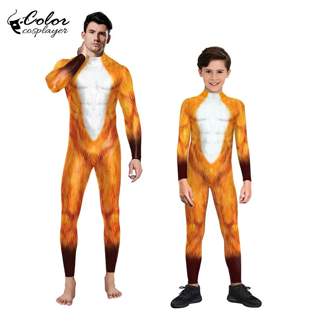 

Color Cosplayer Matching Outfits Purim Carnival Clothes Halloween Zentai Long Sleeve Cosplay Costumes Spandex Catsuit Bodysuit