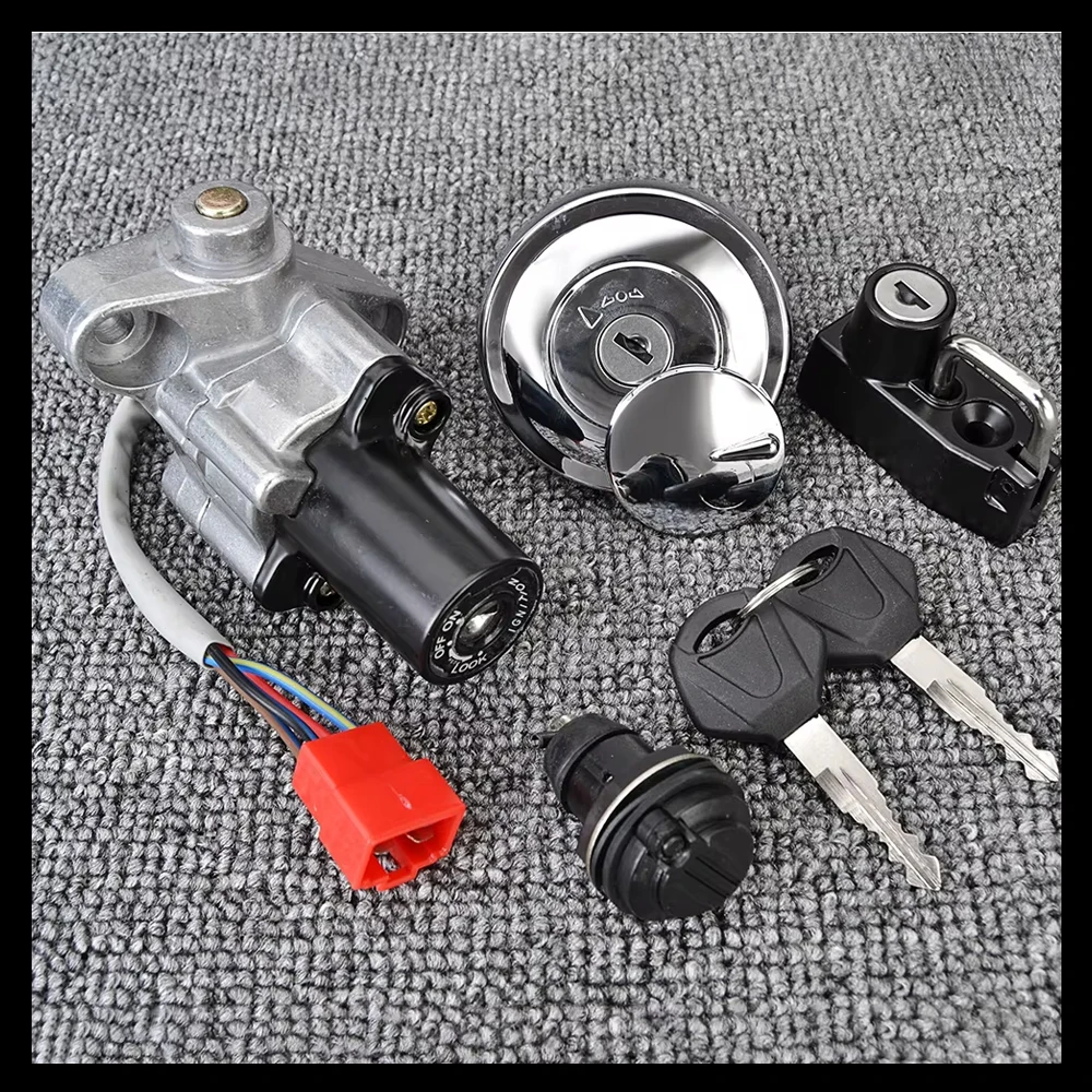 Крышка топливного газа переключатель зажигания ключ замка сиденья для Yamaha XVS125