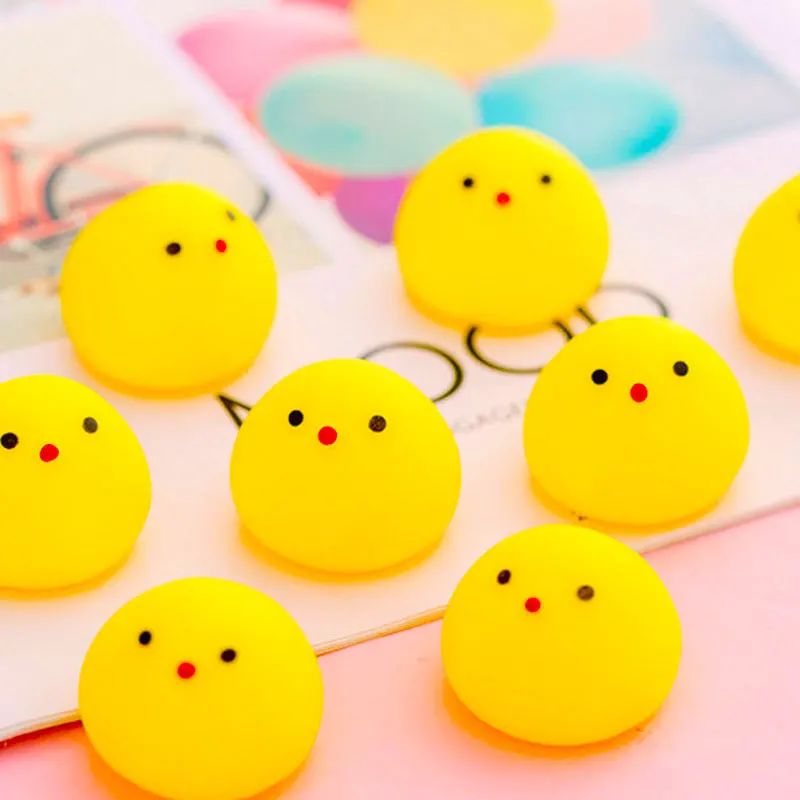 Squishy Stress Chick Mochi Relief Toys For Kids Kawaii Pelota Ball Anti Stress Antiestress Funny Birthday Party Gift FidgetToys