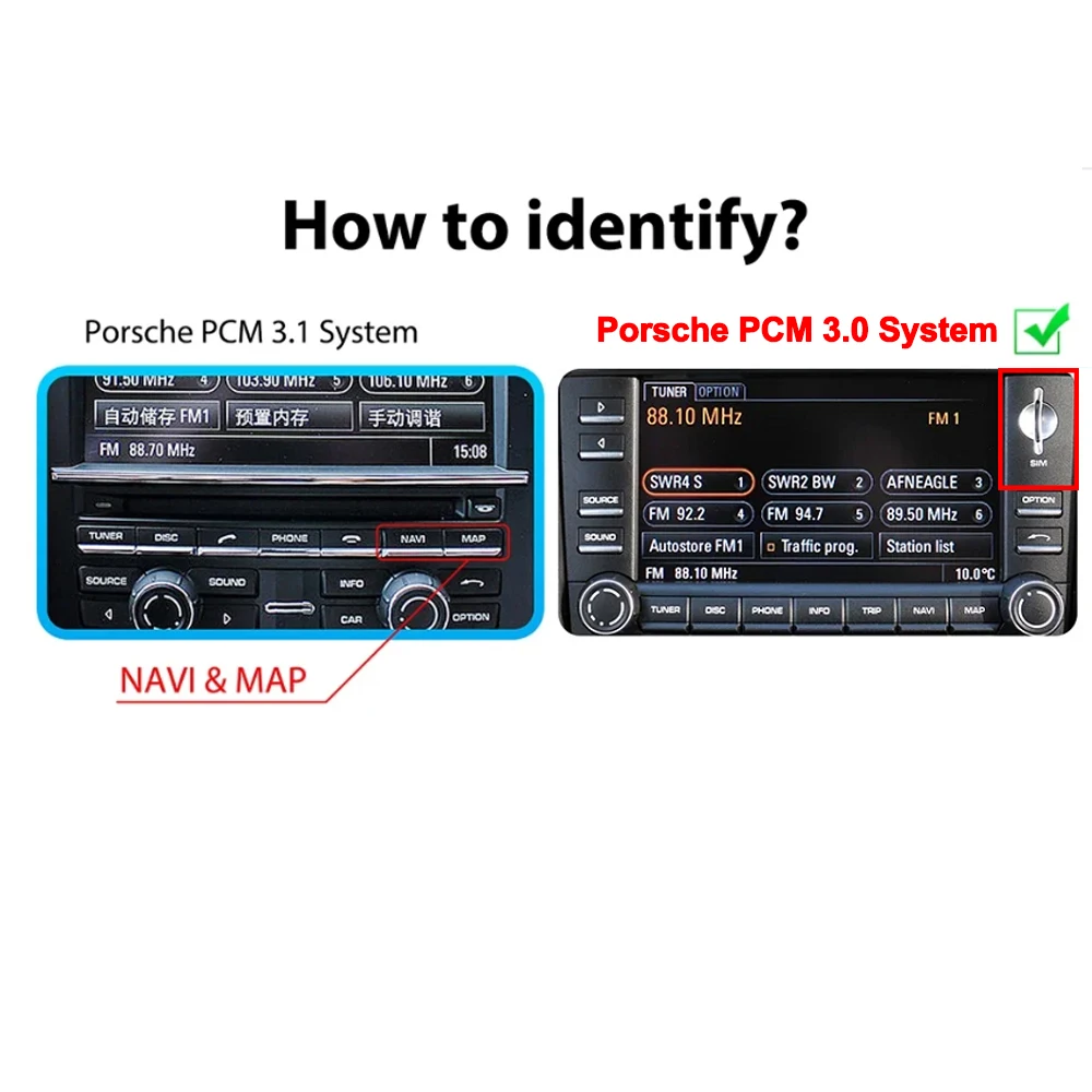 

Беспроводной модуль Carplay Android Auto адаптер для PCM3.0/4.0/3.1 Porsche/Panamera/Cayenne/Macan/Cayman/Boxster 911 718 CarPlay