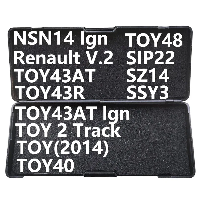 

LISHI Locksmith 2 in 1 Tools NSN11 SZ14 SIP22 SSY3 TOY43AT TOY 2Track TOY43R TOY(2014) TOY40 TOY48 Locksmith Tools For All Types