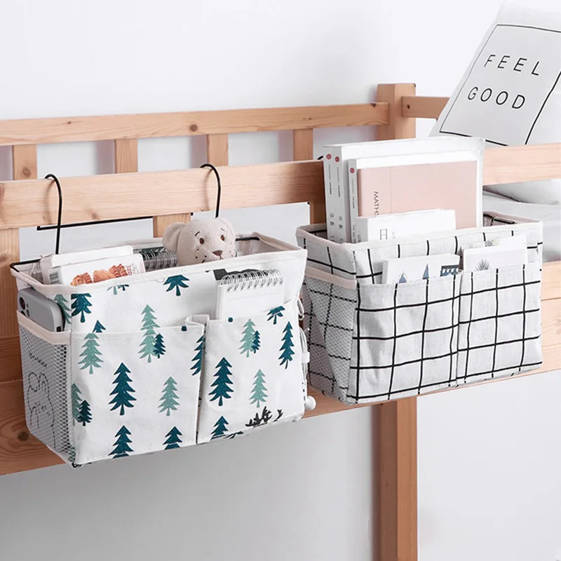

New Home Hanging Storage Bag Bedside Chair Multi-Purpose Cloth Sundries Neatening Basket for Kids Rooms Book Magazine Organizer