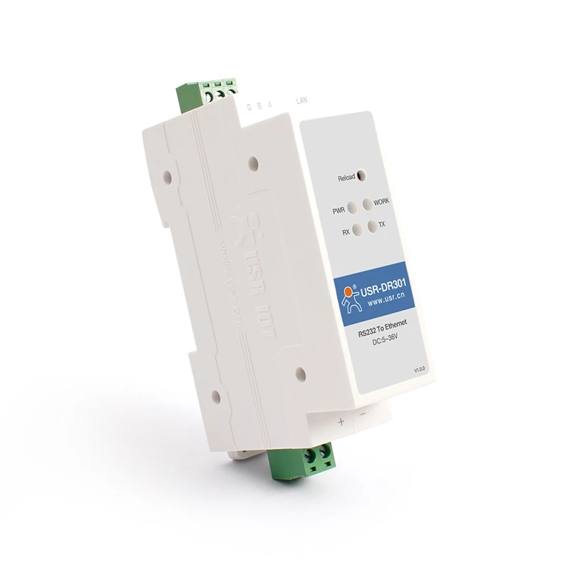Последовательный порт DIN-рейка конвертер RS232 в Ethernet сервер USR-DR301 поддержка Modbus RTU