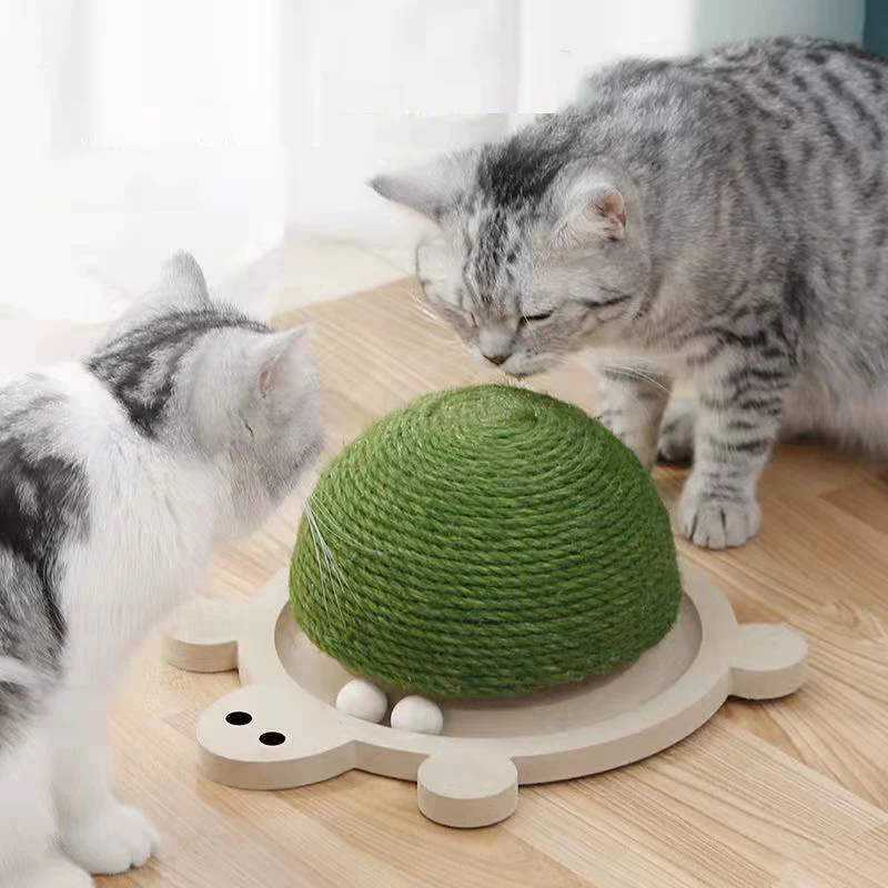 

Cat Toy Turtle Shape Cat Scratching Board Rotary Bead Cat Claw Sharpener Cat Scratching Post Wear-Resistant Teasing Cat Toy Pet
