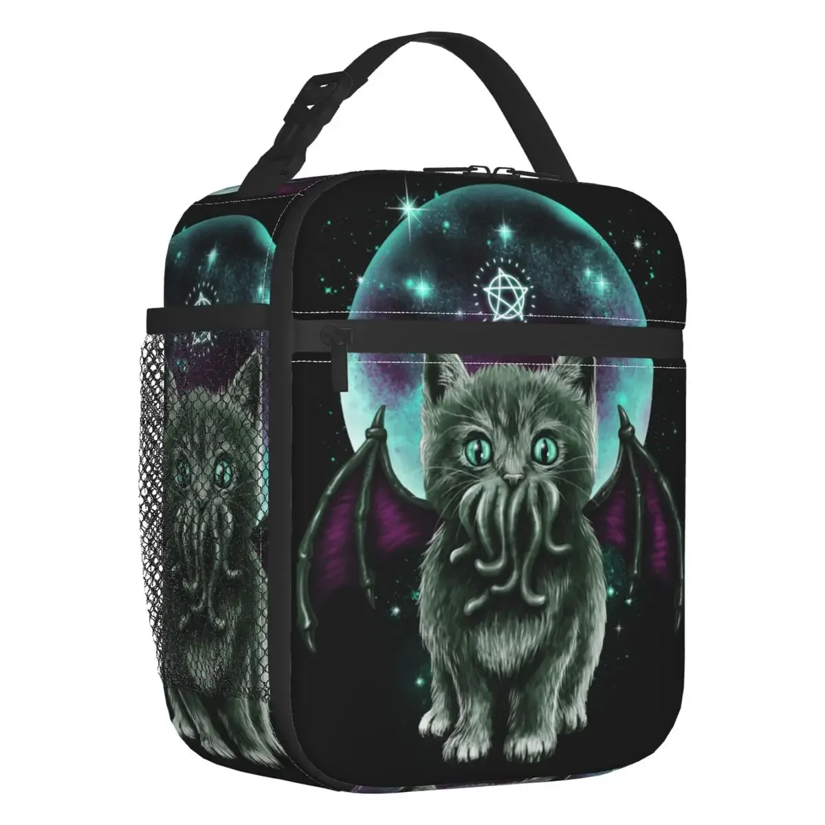 

Индивидуальная сумка для ланча с вызовом Cthulhu в стиле Харадзюку, женские теплые термоизолированные коробки для ланча для детей, школы