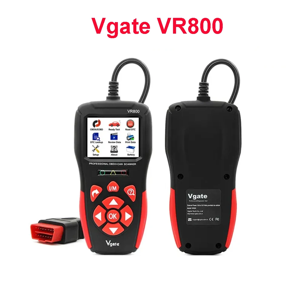 Считыватель кода автомобиля VR800 Vgate OBD 2, сканер, инструменты, диагностика грузовика, Автосканер DTC PK AS500 KW850 ELM327 V-gate VR 800