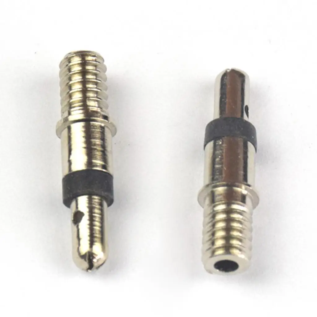 

2Pcs Copper 0.94" Bike German-type Valve Core Without Tubes Tubeless Silver