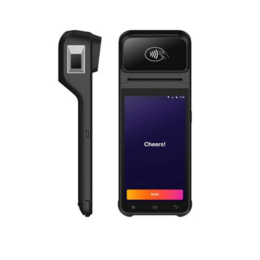 Фото 5,5-дюймовый портативный POS-терминал на Android 14 с 2D-сканером QR-кодов, NFC, Bluetooth, 4G, WiFi для управления логистикой в ресторанах. №4