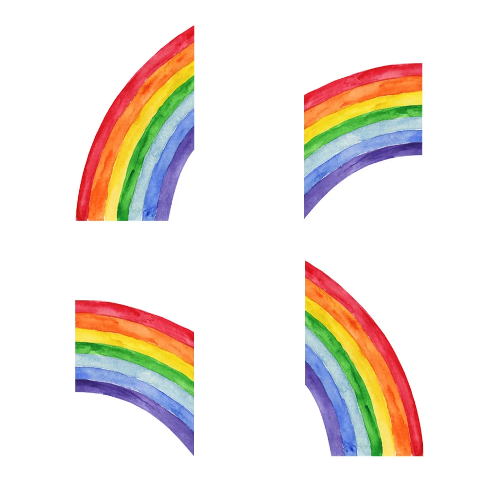 

Rainbow Wall Sticker Kids Room Decor DIY Wall Sticker Applique Removable Vinyl Wallpaper Pvc Kid Room Stickers Baby