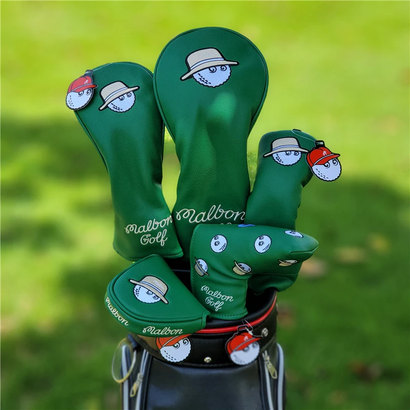 

Ограниченная зеленая Рыбацкая шляпа Чехол Для Гольфа #1 #3 #5 деревянные головные уборы для водителя яркий стиль искусственные головные уборы для гольф-клубов