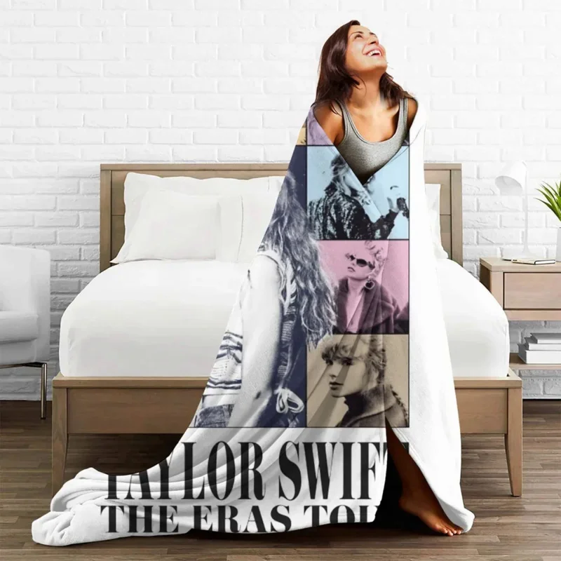 

The Eras Tour Fleece Textile Decor Singer Breathable Lightweight Thin Throw Blankets For Home Car Bedding Throws