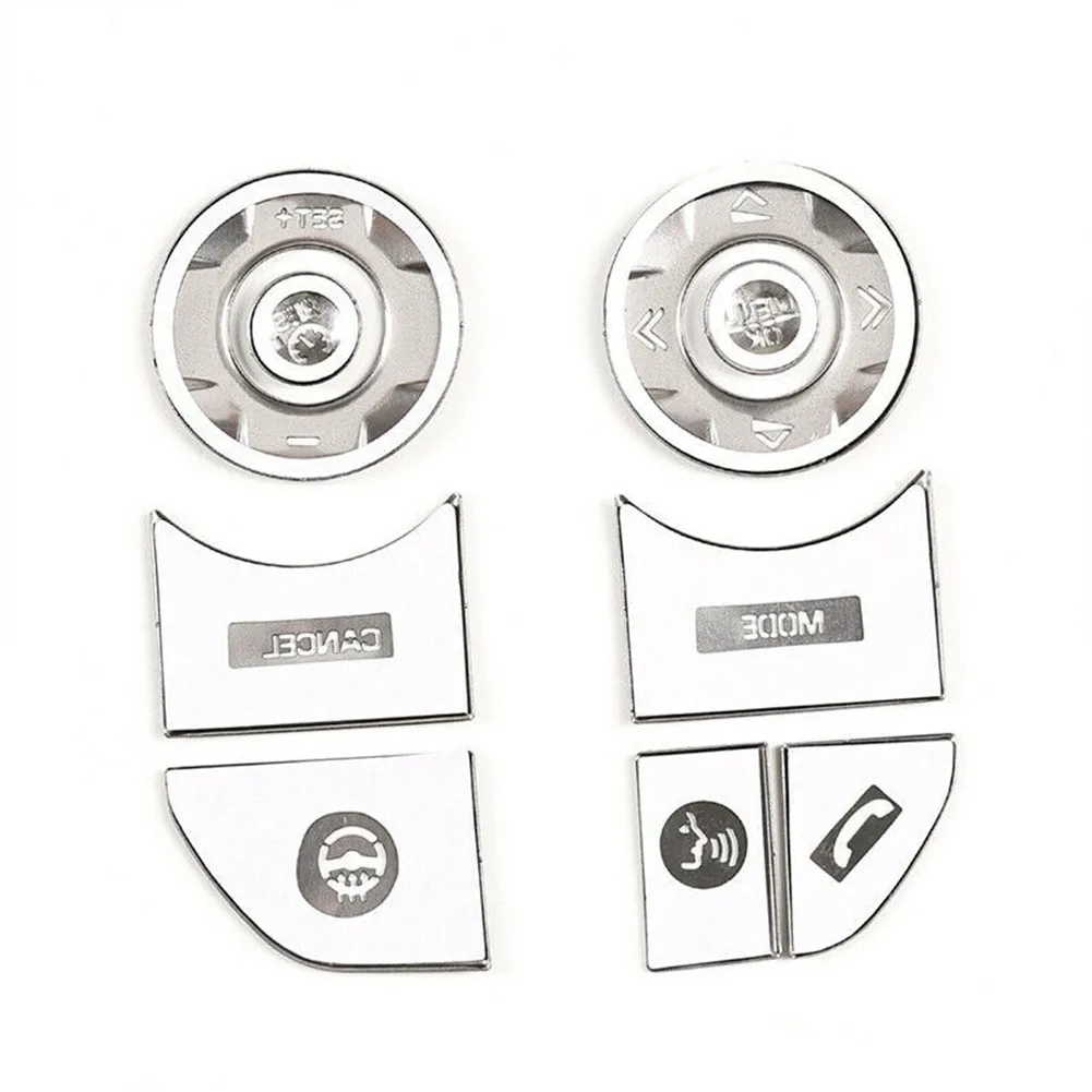 

51 Gram Steering Wheel 9 Pcs For LR Range Rover Aluminum Alloy Button Sticker Patch