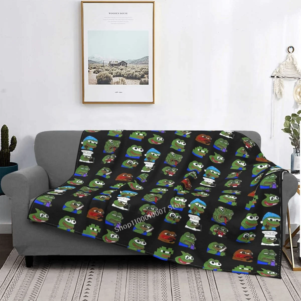 

Pepe Peepo Variety Set 12 Pepes Edition Throw Blanket Super Soft Printing Family Car And Sofa Bed Throws Summer Office Quilts