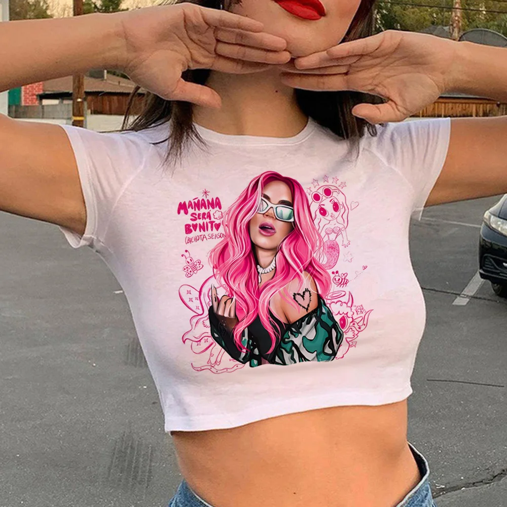 Tomorrow Sera Nice Karol g shirt women kawaii Trendy Graphic Pop Culture top tees Retro Pastel 2000s Psychedelic