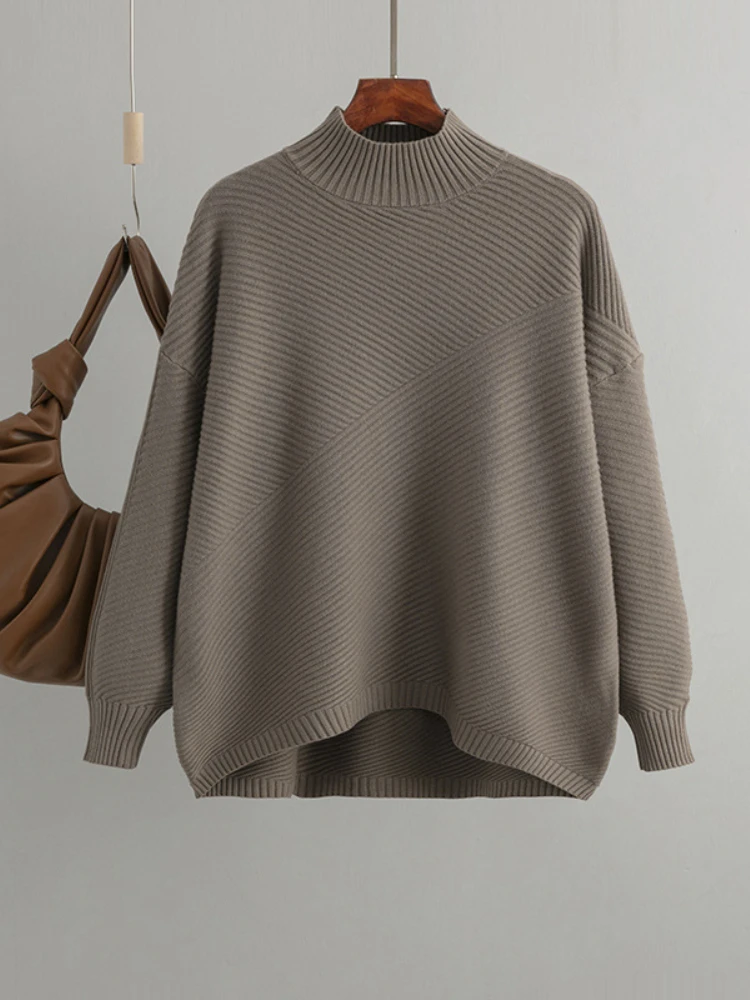 

Fashion Women Sweaters 2023 New Autumn Winter Solid Korean Fashion Pullovers O-neck Long Sleeve Top Vintage Knitwear Clothing