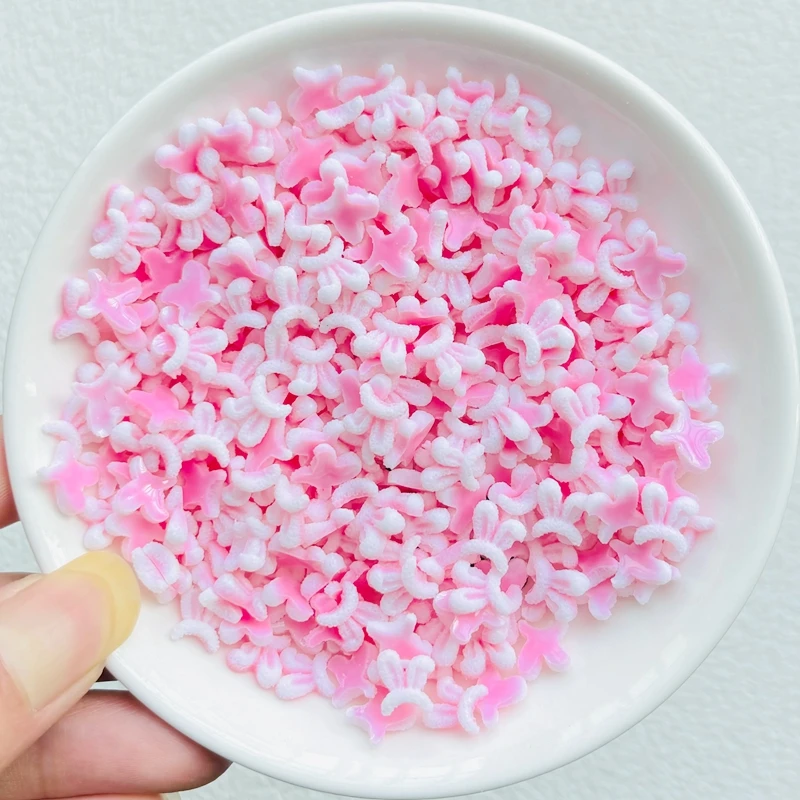 100 шт. новые милые миниатюрные украшения из полимера с мультяшными кроличьими