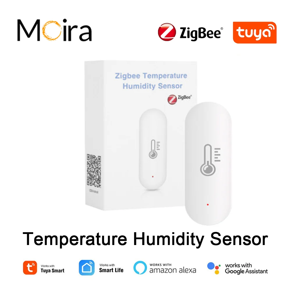 

Tuya Smart ZigBee 3.0 Smart Temperature And Humidity Sensor Monitoring Reminder Works Alexa Google Home Smart Life App